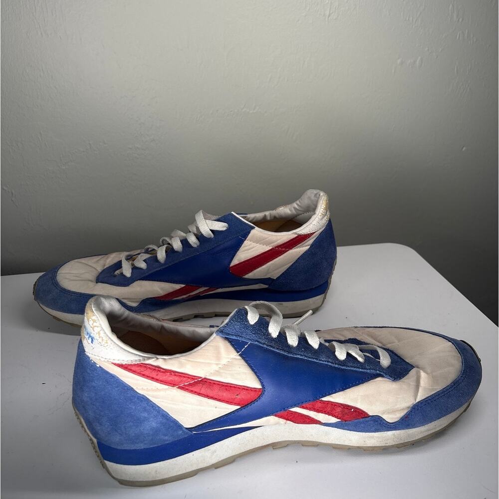 Reebok Paris Runner OG Sneakers Mens 11.5 White/Royal/Red/White Athletic Shoes - Picture 4 of 8